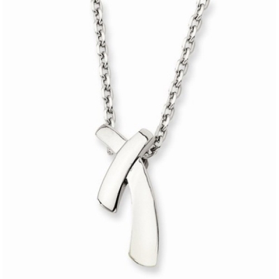Simple design silver pendants stainless steel metal OEM/ODM welcome 