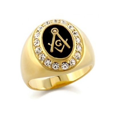 Stainless Steel Mens Jewelry Vintage Mens Masonic Rings 