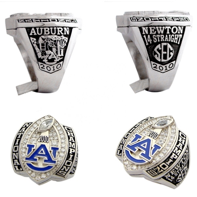 Custom Silver Football Championship Rings